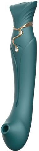 Zalo - Queen Set G-spot PulseWave Vibrator Met Suction Sleeve Groen