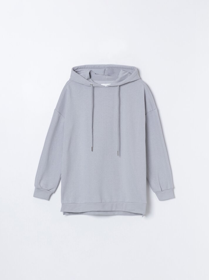 Moletom oversized - Cinza Médio