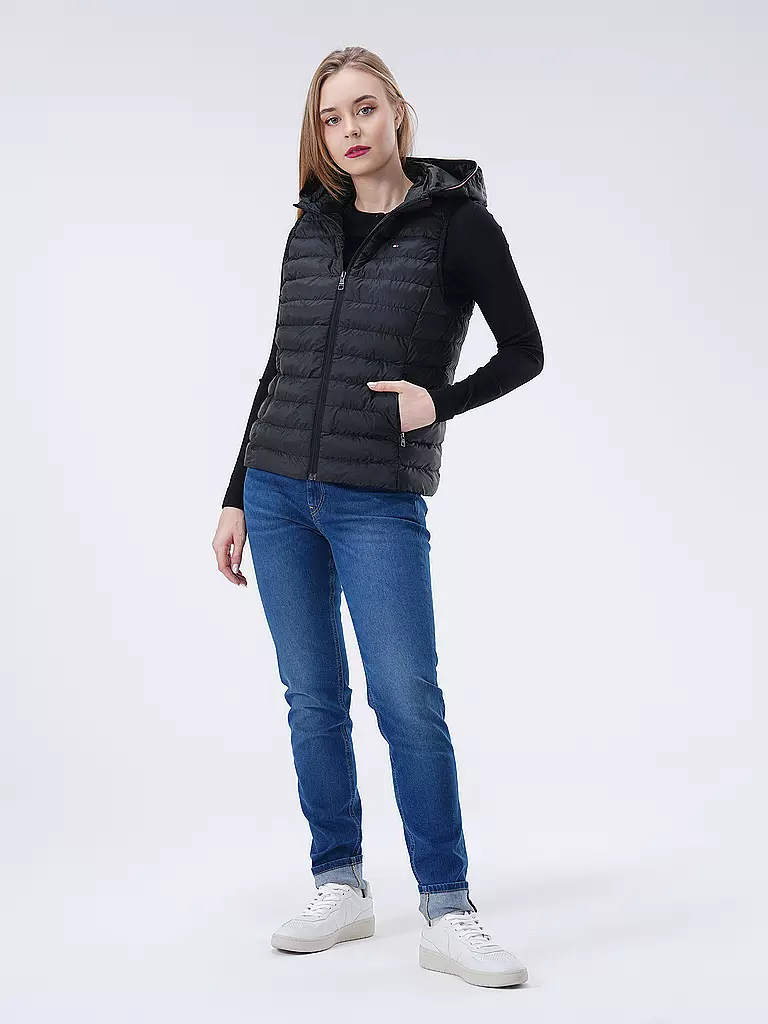 TOMMY HILFIGER Steppgilet schwarz