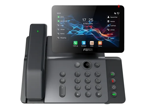 Fanvil V66 PRO, IP telefon, Mørkegrå, Forbundet håndsæt, Bord/Væg, SIP-info, 20 Linier
