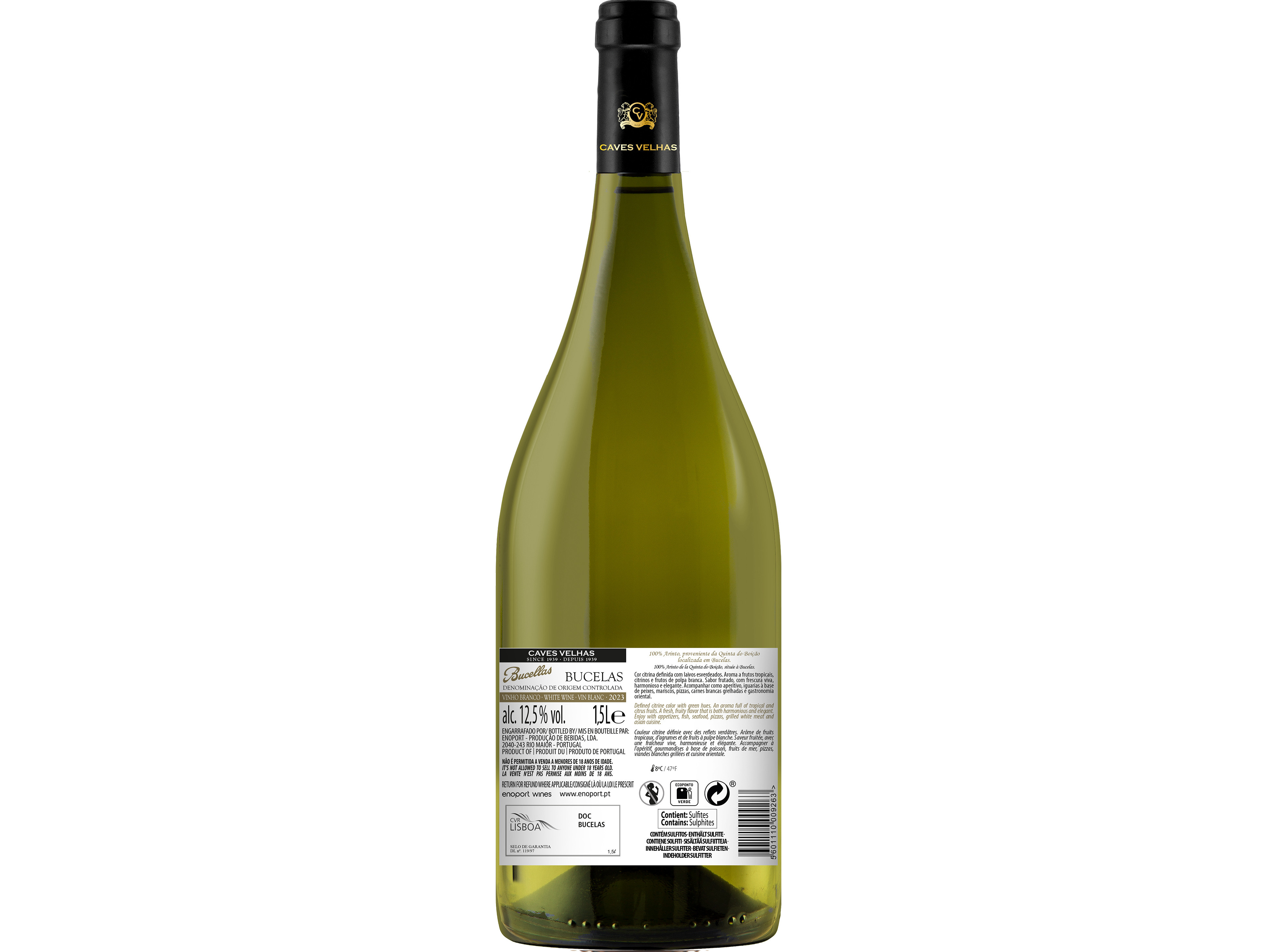 VINHO BRANCO CAVES VELHAS BUCELAS MAGNUM 1.5 L