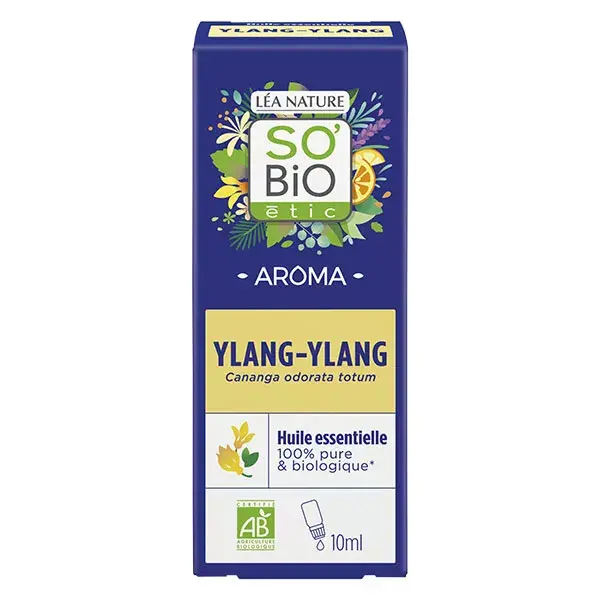 Óleo Essencial de Ylang-Ylang Orgânico So'Bio Étic Aroma 10ml