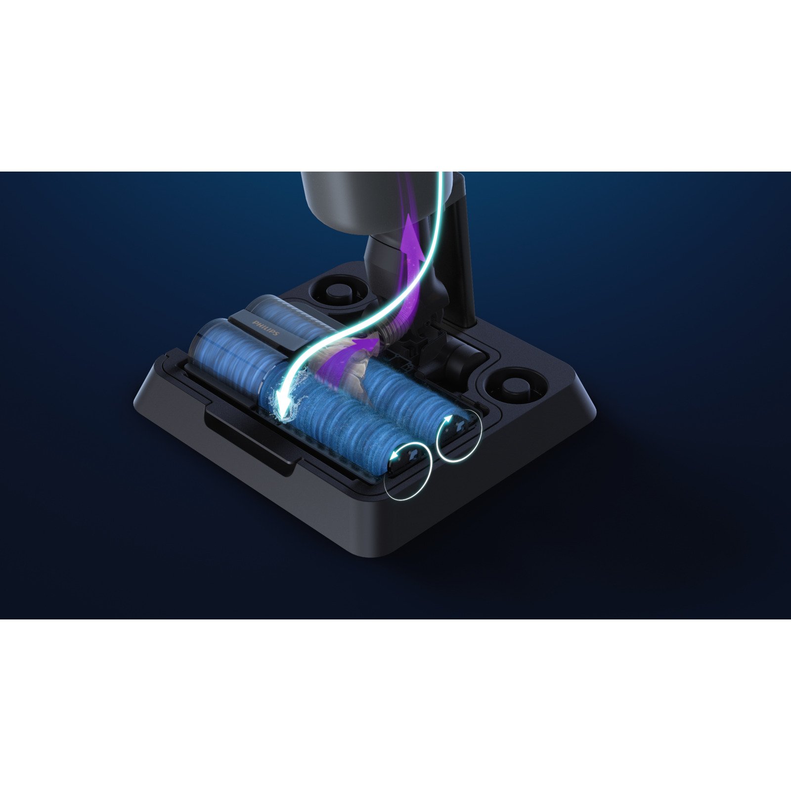 Philips AquaTrio Cordless Kabelloser Nass- und Trockensauger XW7110/01