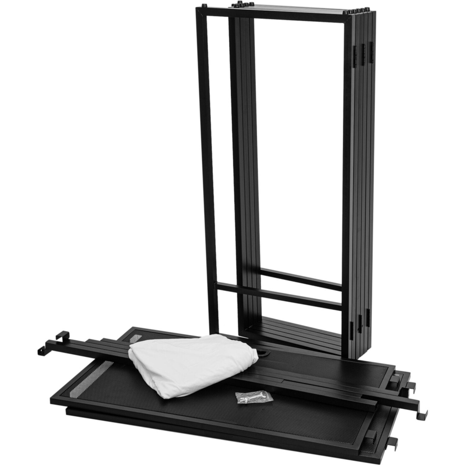 Omnitronic Large Mobile DJ Stand inclusief witte hoes
