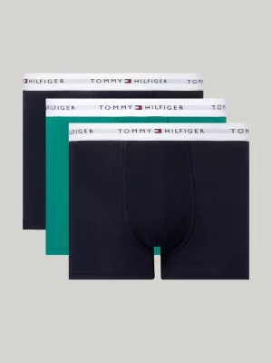 Conjunto com 3 Cuecas Boxer com Cós Elástico e Logo Essencial