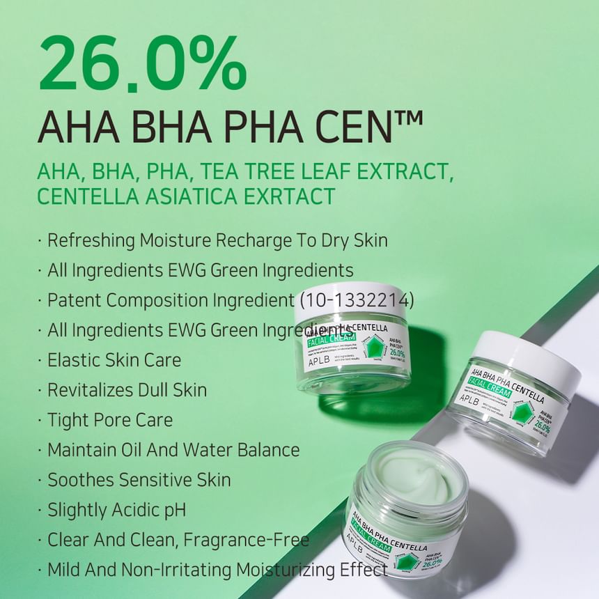 APLB - AHA BHA PHA Centella gezichtscrème