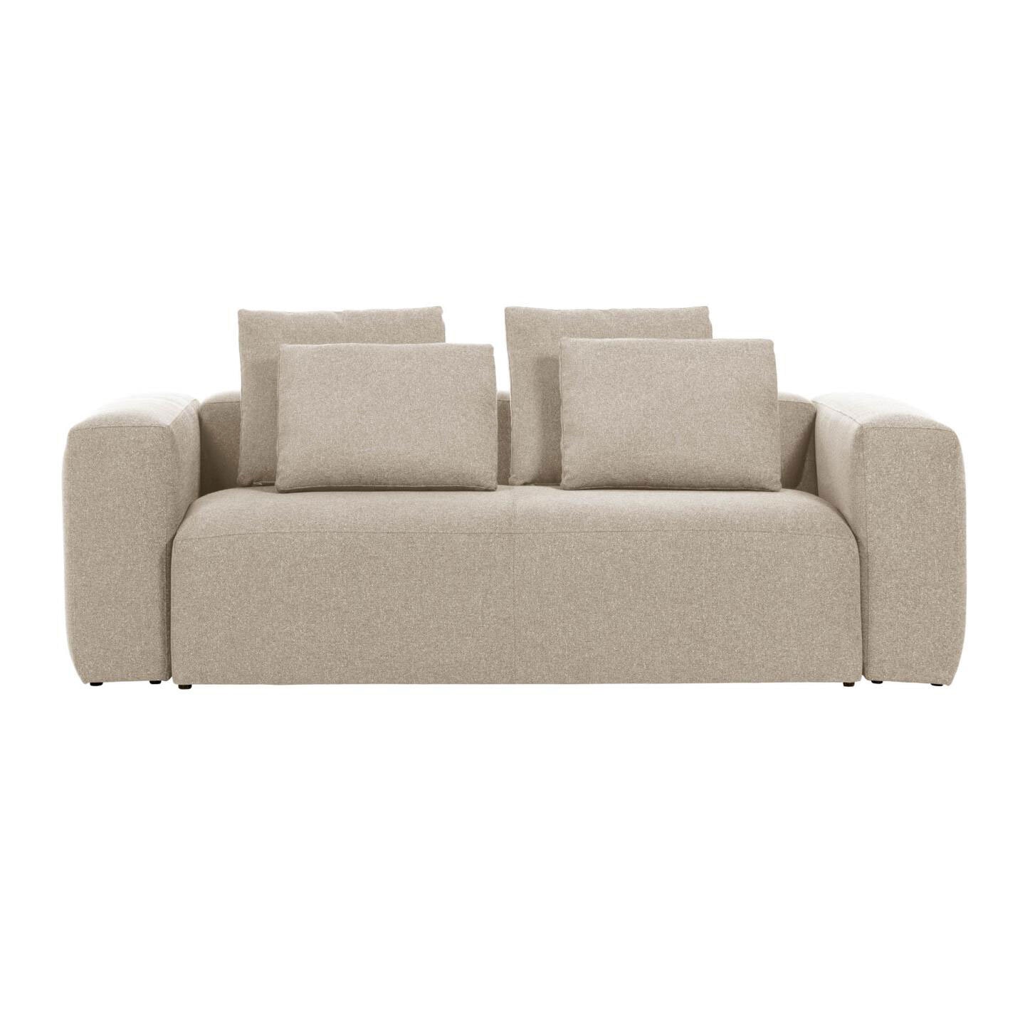Kave Home Sofa BLOK 3-Sitzer beige