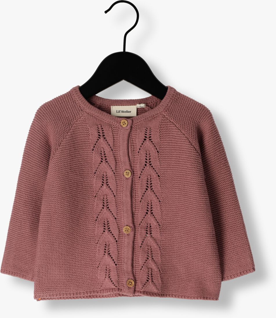LIL\\' ATELIER roze lil' atelier vest nbfdora loose knit card