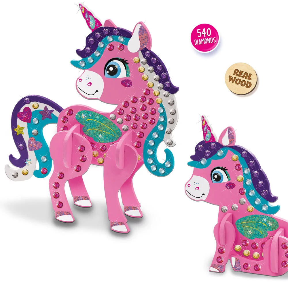 MOSAIQUE DE DIAMANTS - LICORNE 3D