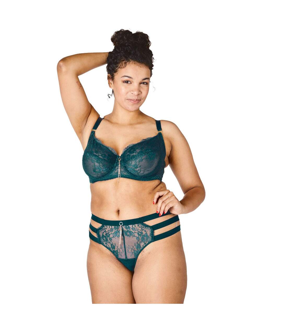 Soutien-gorge corbeille vert Tête à tête
