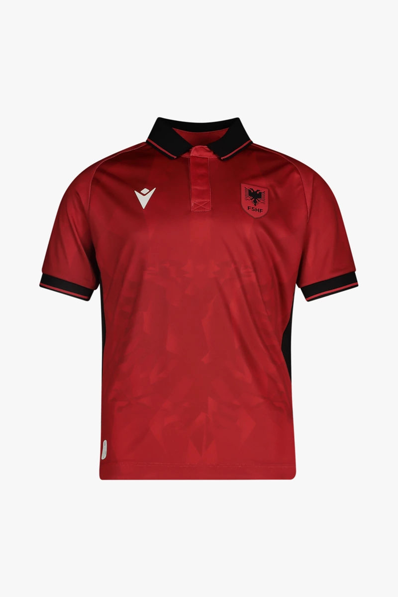 Macron Albanien Home Replica Kinder Fussballtrikot EM 2024