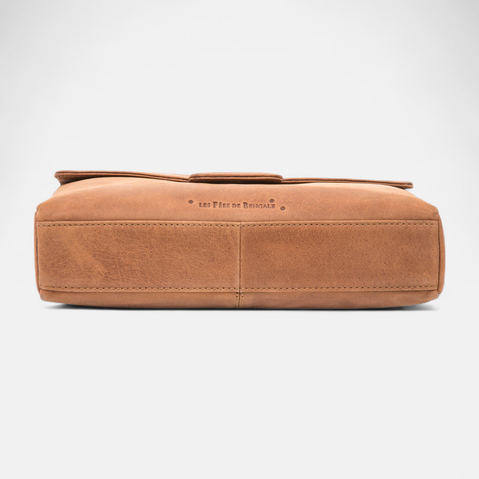 Sac bandoulière en cuir cognac