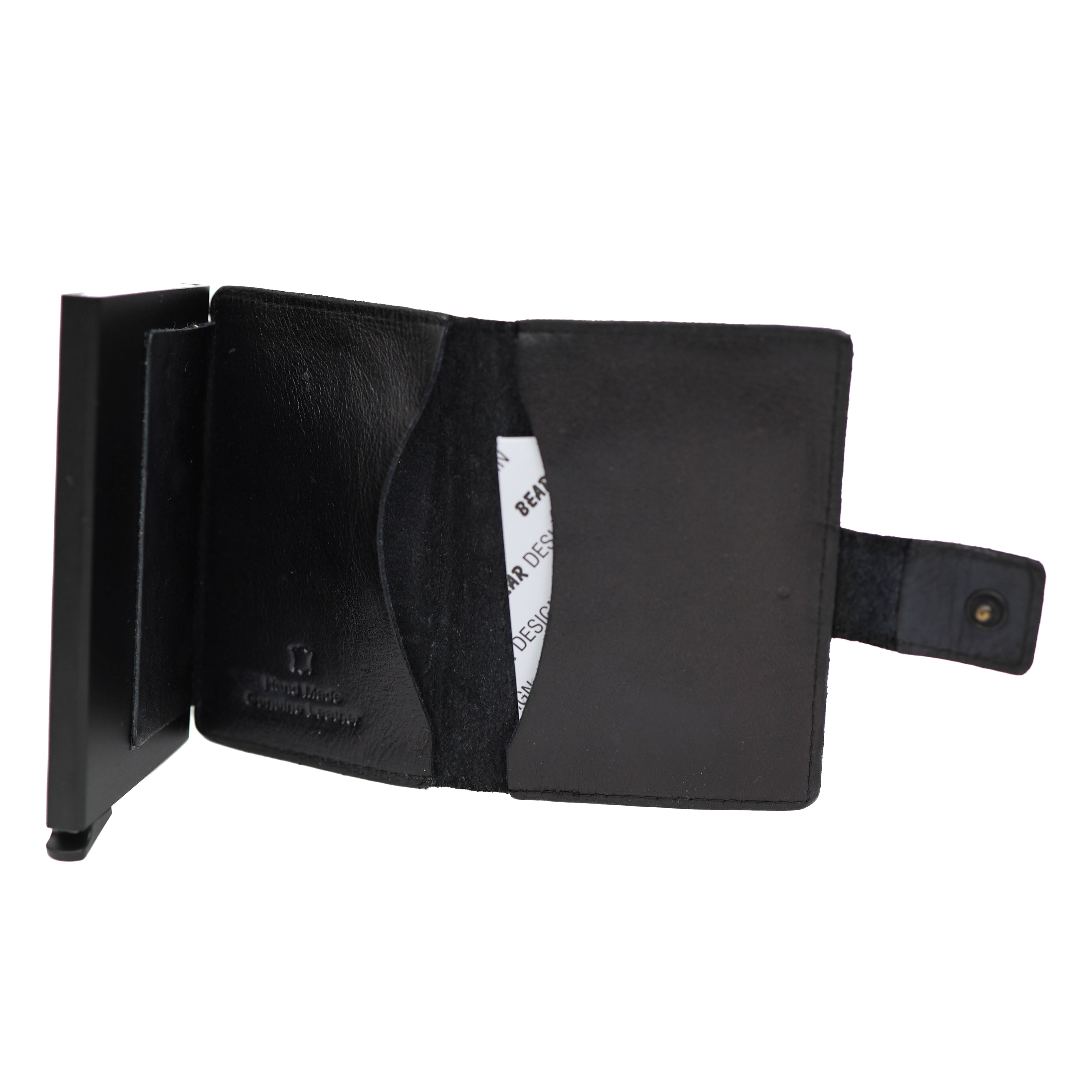 RFID Pasjeshouder 'Pip' zwart croco Croco Zwart