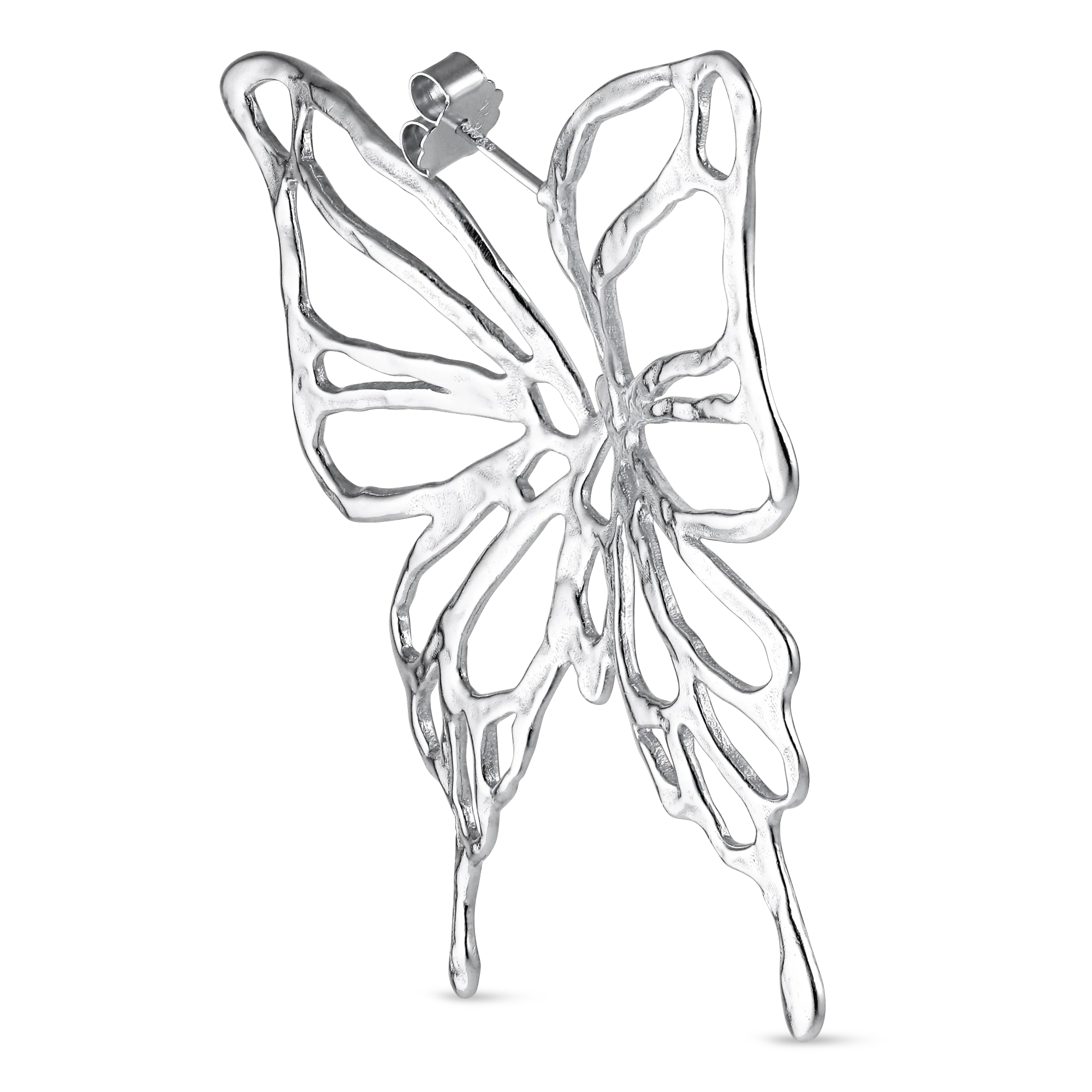 Jane Kønig  Big Butterfly ørering - sølv