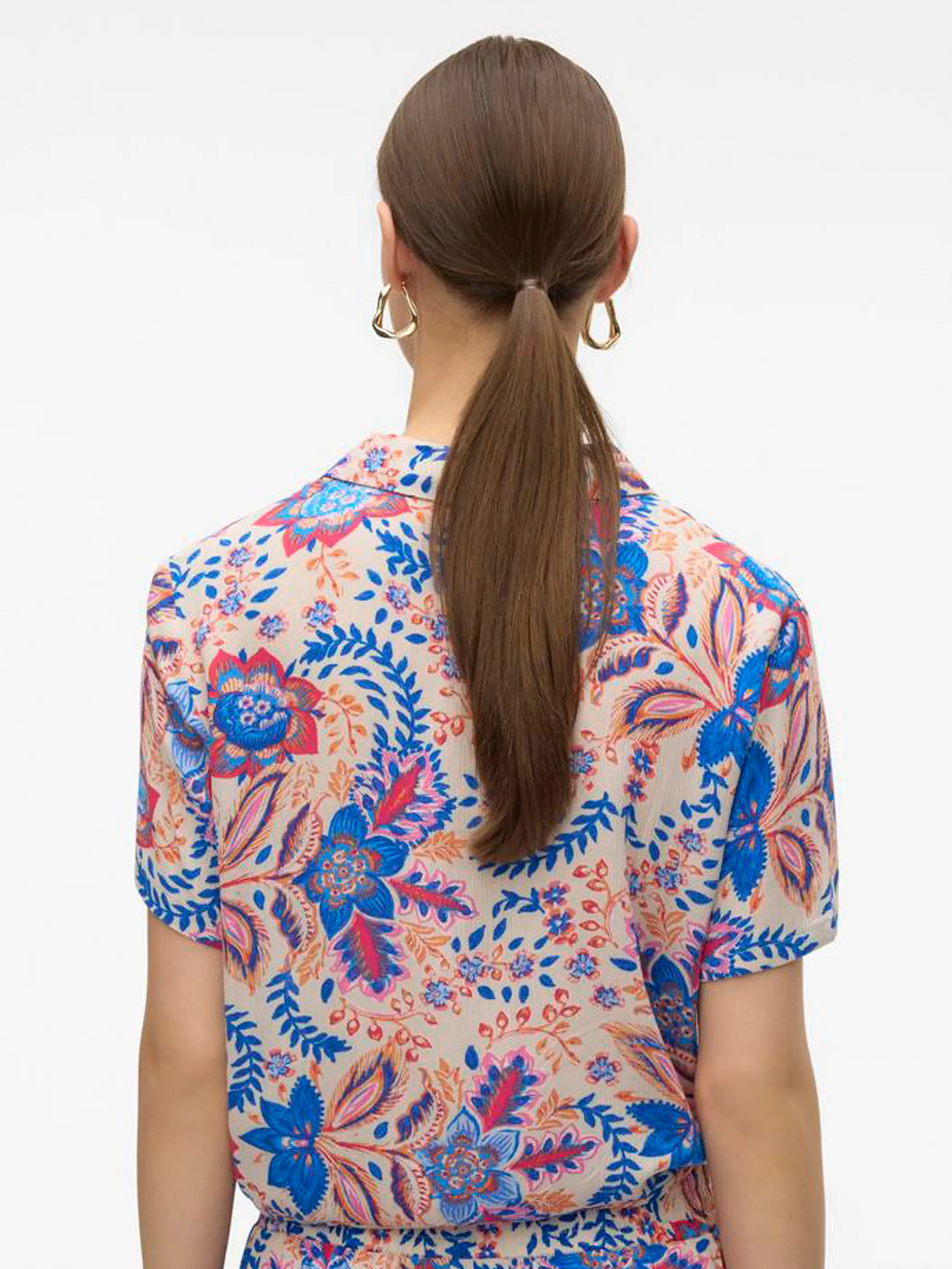 Vero Moda VMMENNY TIE SS SHIRT Bluse