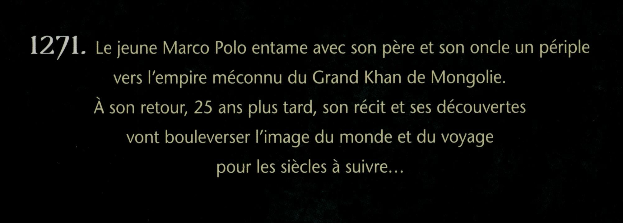 GLENAT - MARCO POLO A LA COUR DU GRAND KHAN