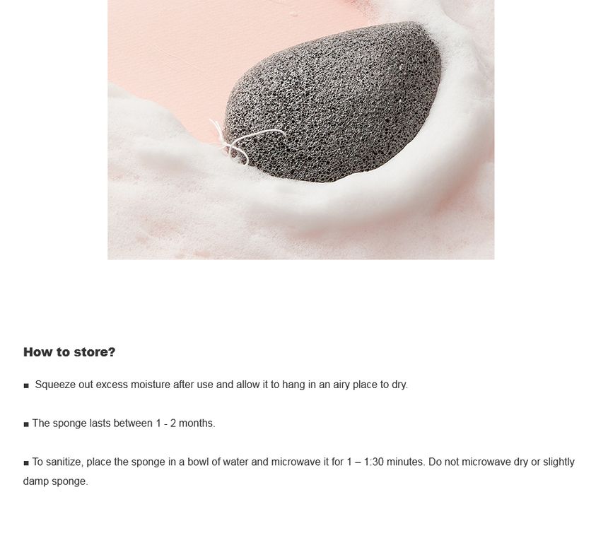 Purito SEOUL - Bamboe Houtskool Konjac Spons