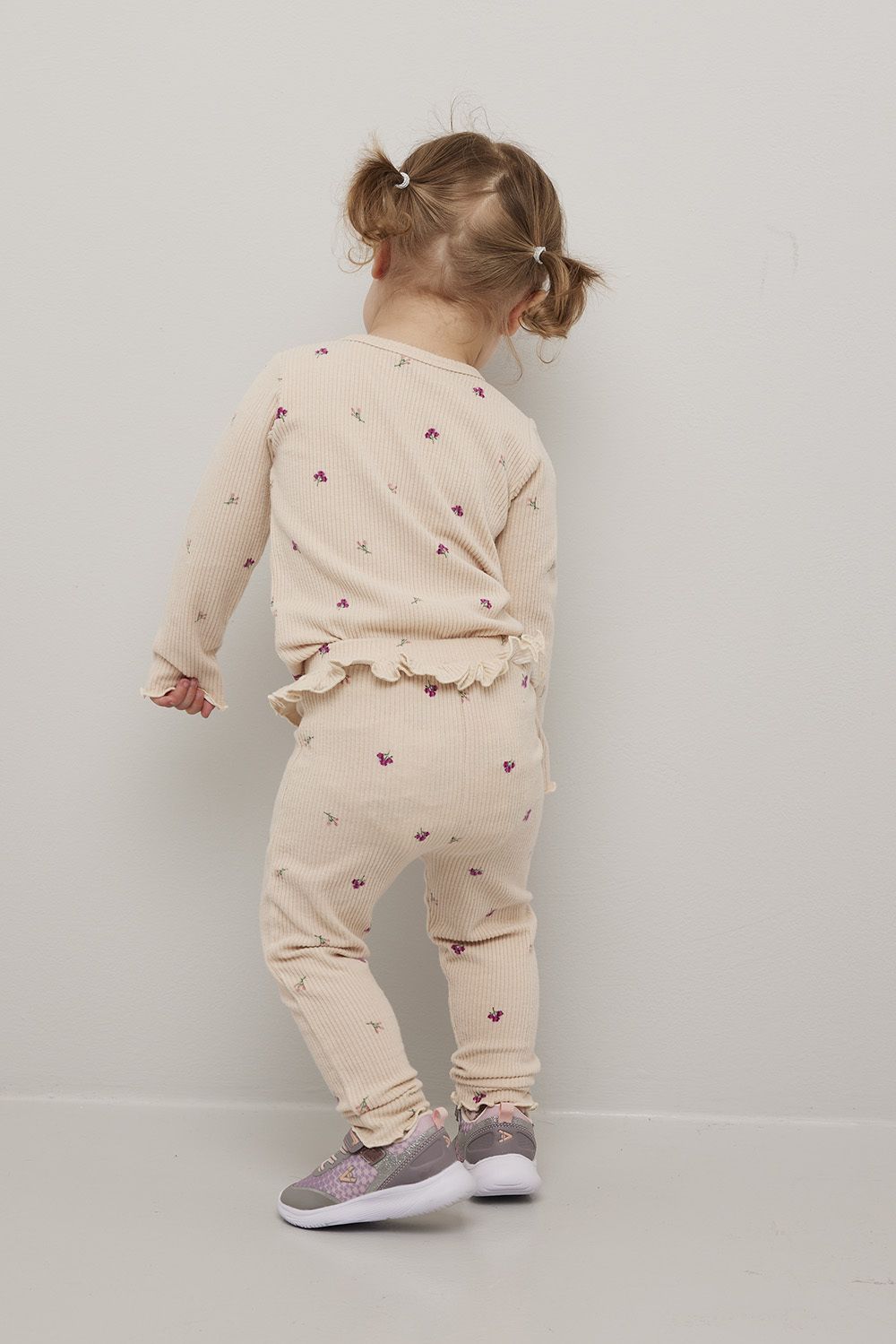 Ribbestrikket leggings Mia