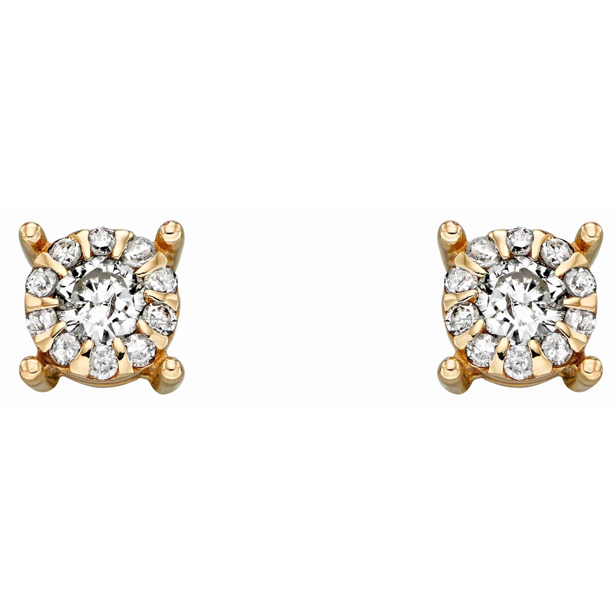 Boucle d'oreille diamant en Or 375/1000