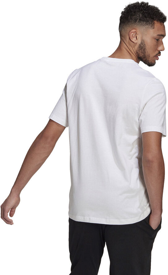 adidas Essentials Embroidered Small Logo T-shirt Hvid