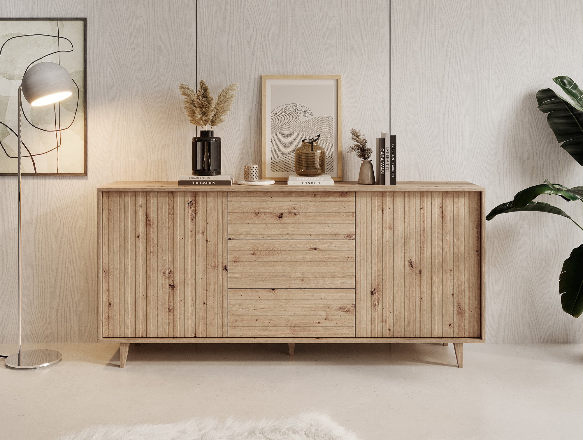Fuzeta - Dressoir - Eiken - 180x40x84 cm