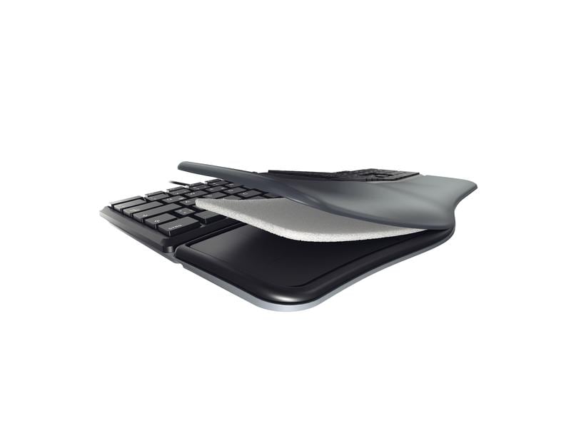 Cherry Tastatur KC 4500 ERGO CH-Layout Schwarz Tastatur mit ergonomischer Bauform
