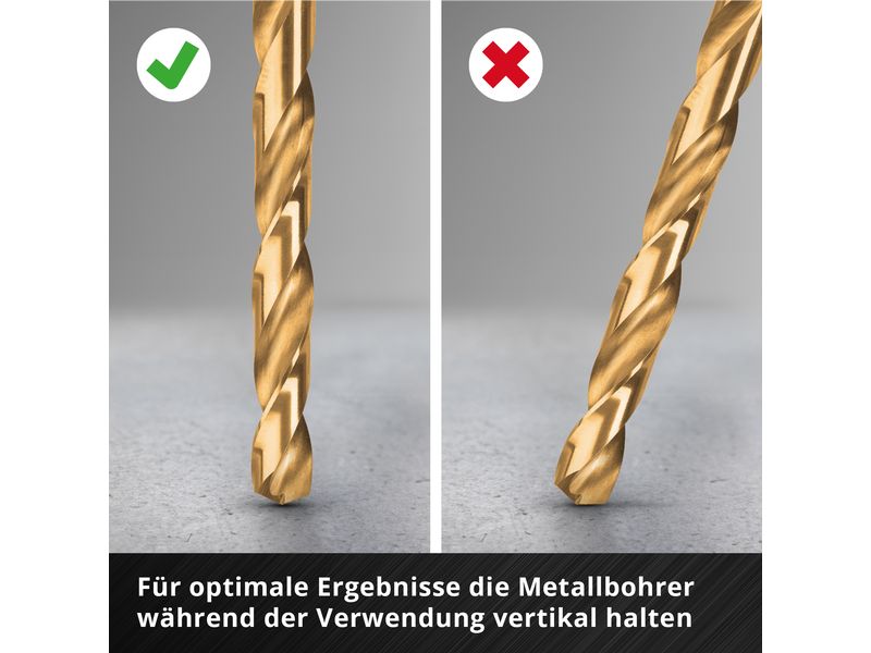 Einhell Metallbohrer-Set HSS-TiN 13tlg LS Bohrer-Set