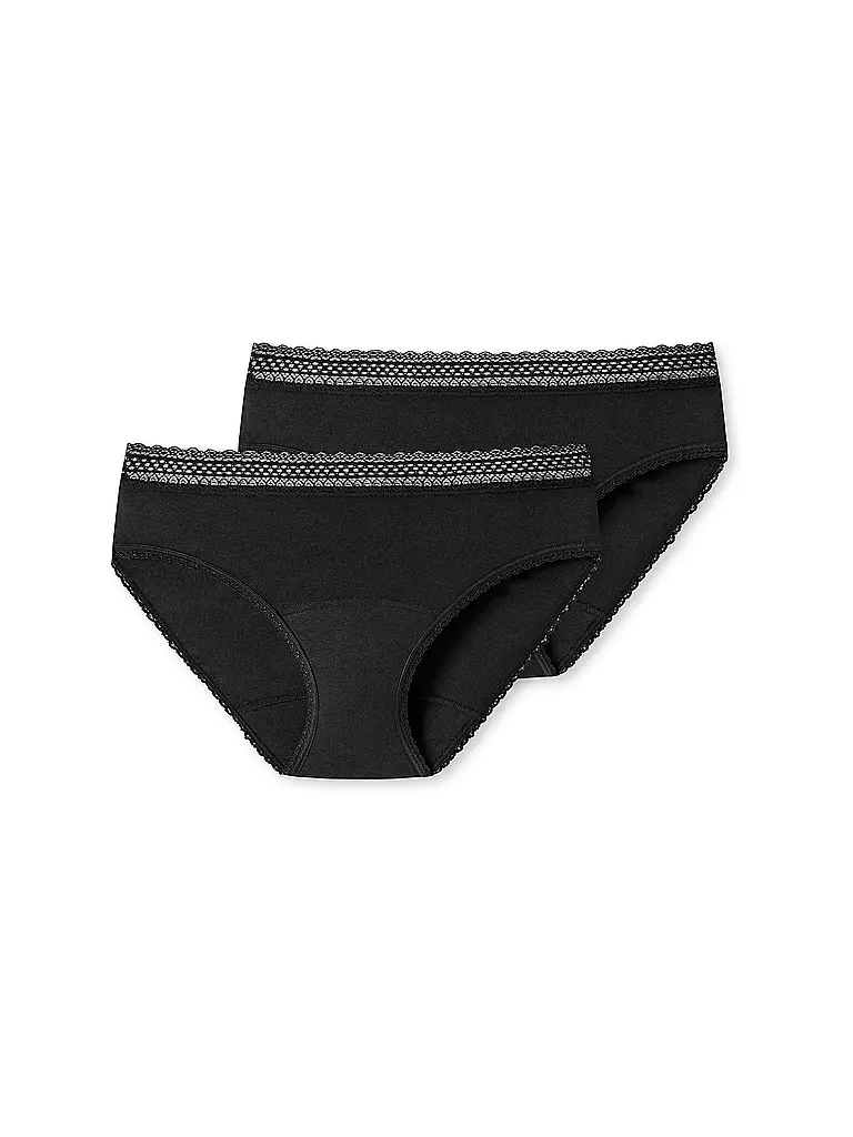 SCHIESSER Periodenslip 2er Pkg. schwarz