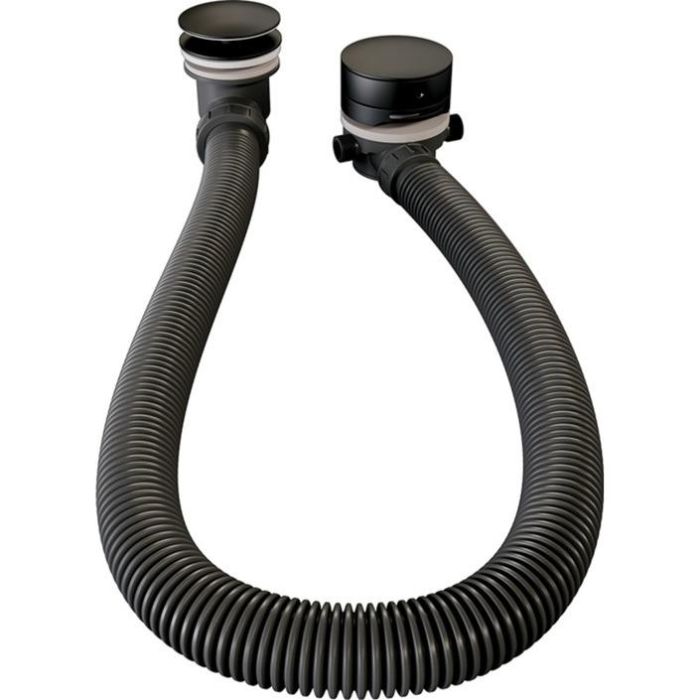 Brauer Black Edition inbouw badkraan met badvulcombinatie en 3 standen handdouche zwart mat