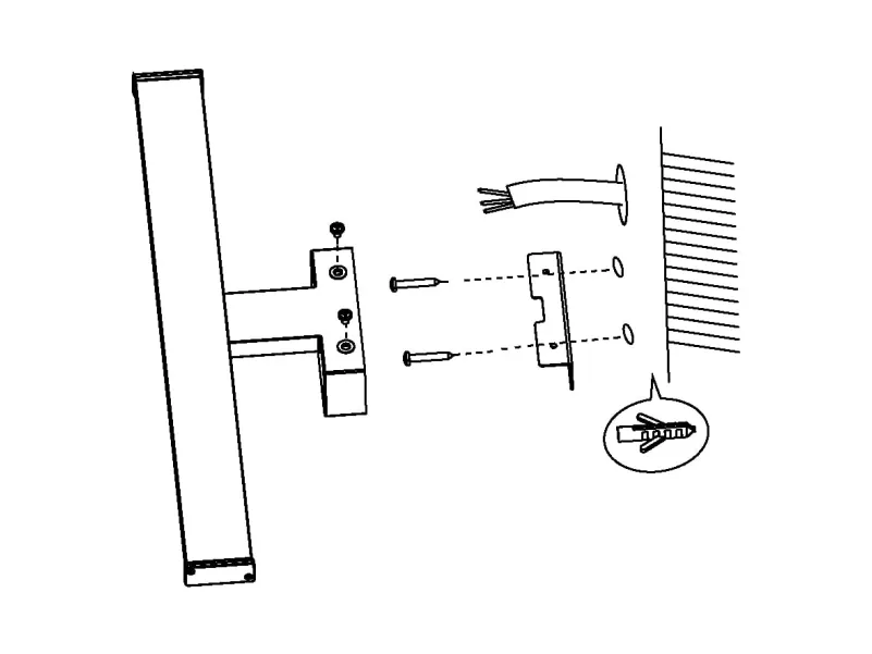 EGLO PANDELLA 1 VÆG L1200 13,5W 1750LM 4000K IP44 HVID