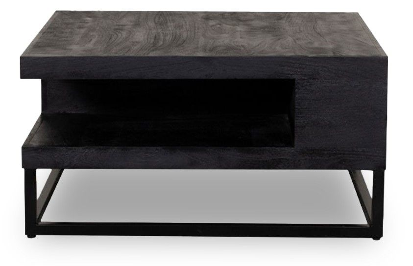Salontafel Zwart AC-49.114 Cube B80 x D80 x H40 cm