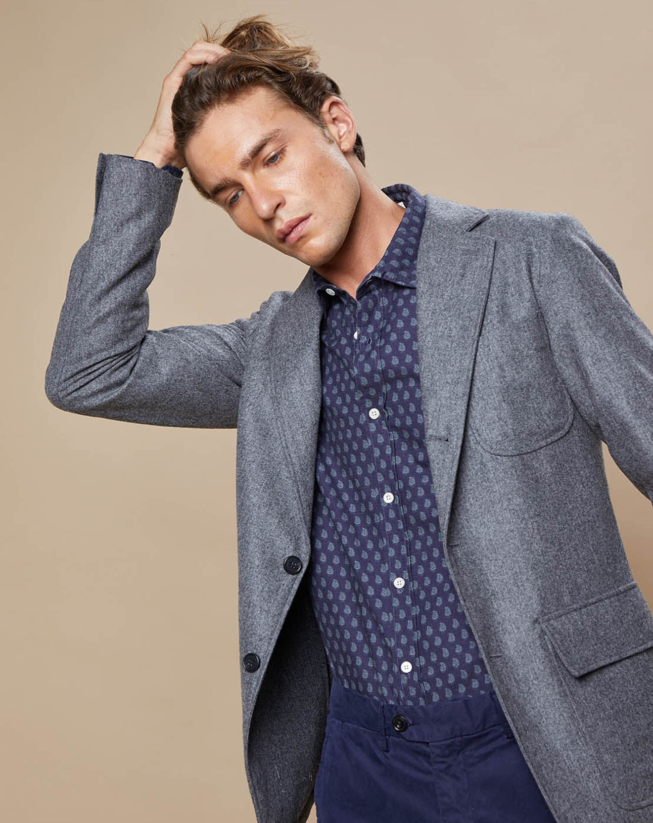 Hartford Veste 100% Laine Jess grise