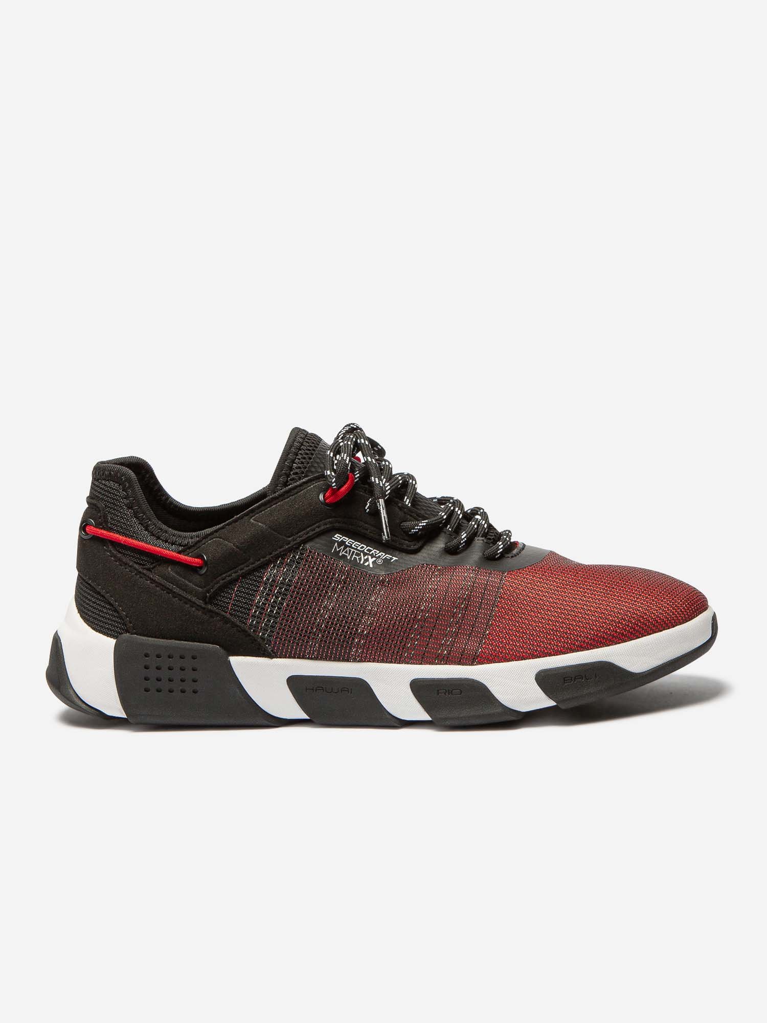 Baskets Homme Dessus Matryx Respirant Rouge