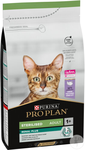 Pro Plan Renal Plus Pour Des Reins En Bonne Santé Croquettes Pour Chat Adulte Stérilisé Dinde 1,5kg