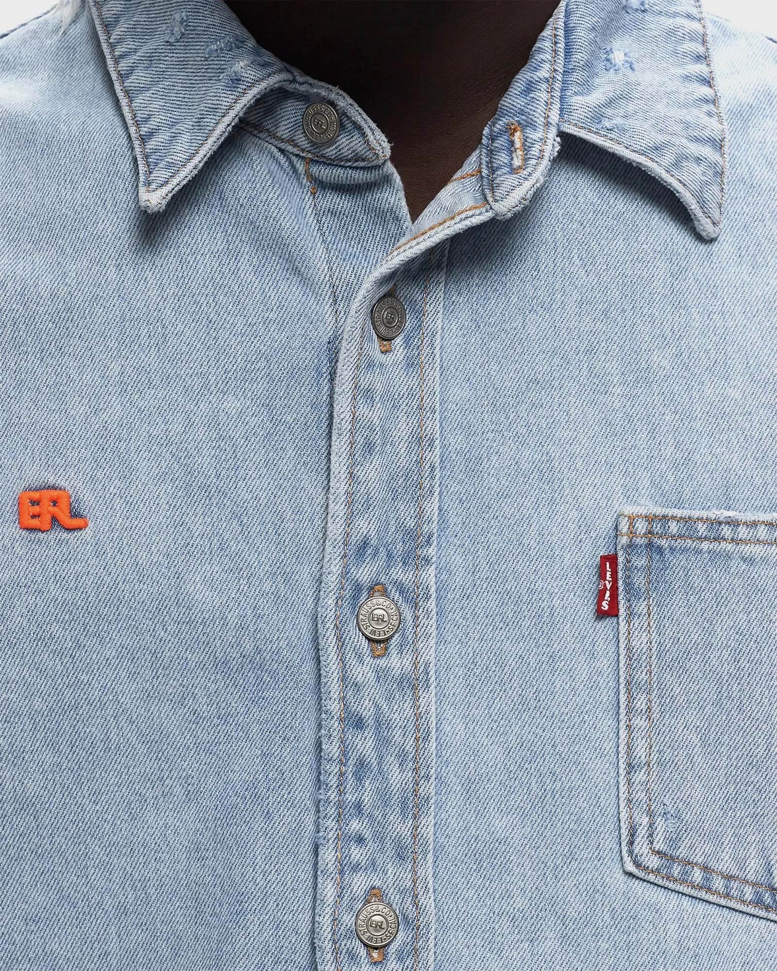 ERL ERL x LEVIS OVERSHIRT WOVEN