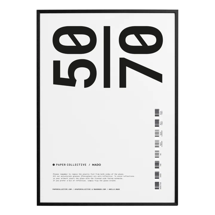 Paper Collective Cadre en bois | Noir