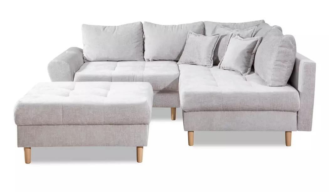 Ecksofa mit Hocker Rice