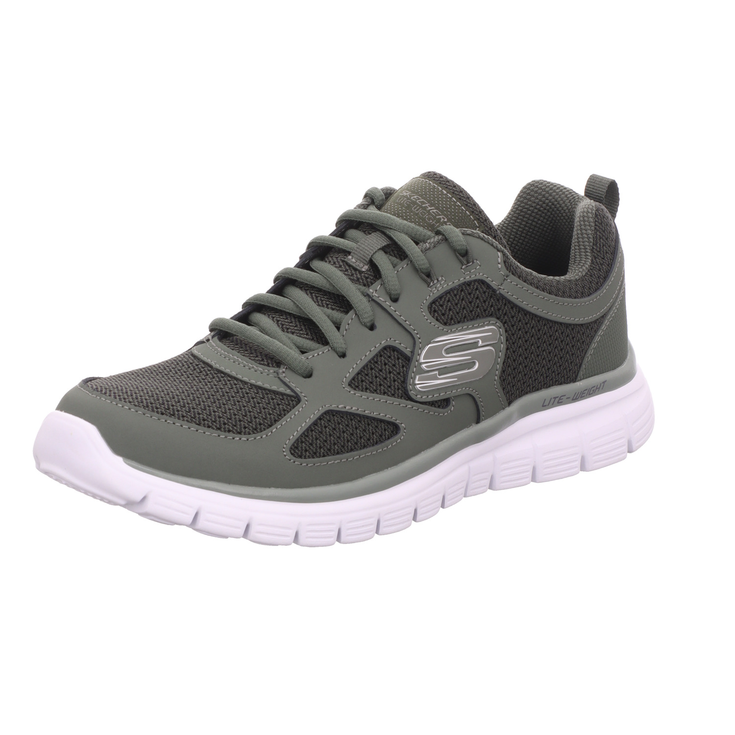 Skechers Herren-Sneaker BURNS - AGOURA Oliv-Grün-Weiß