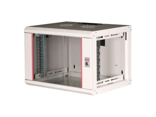ROLINE 26.21.0000, Vægmonteret stativ, 7U, Nøglelås, Rack skinner, 14,5 kg, Grå