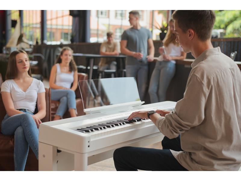 Kawai E-Piano ES-520 – Schwarz Digitalpiano mit Bluetooth-MIDI-Konnektivität und integrierten Lern- und Aufnahmefunktionen