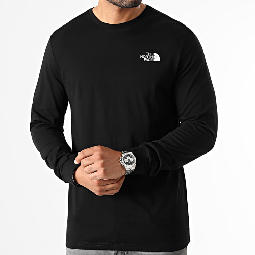 Tee Shirt Manches Longues Simple Dome A3L3B Noir