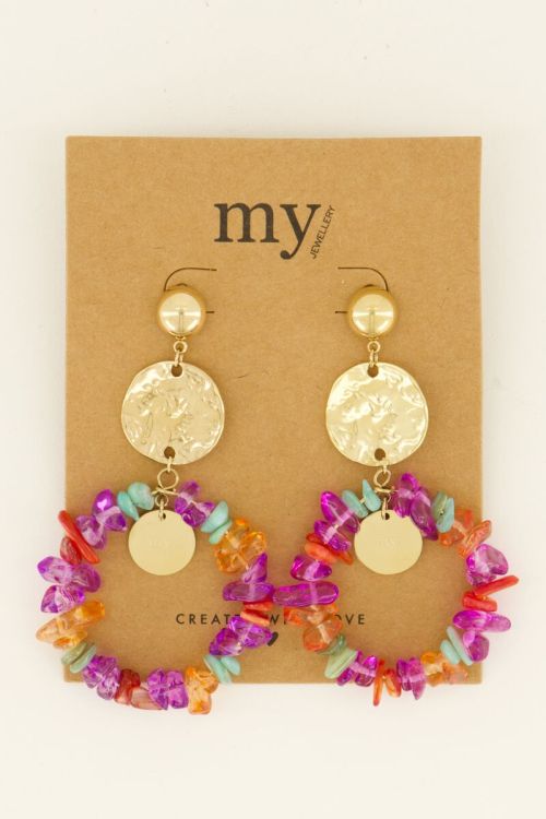 Statement oorbellen met steentjes