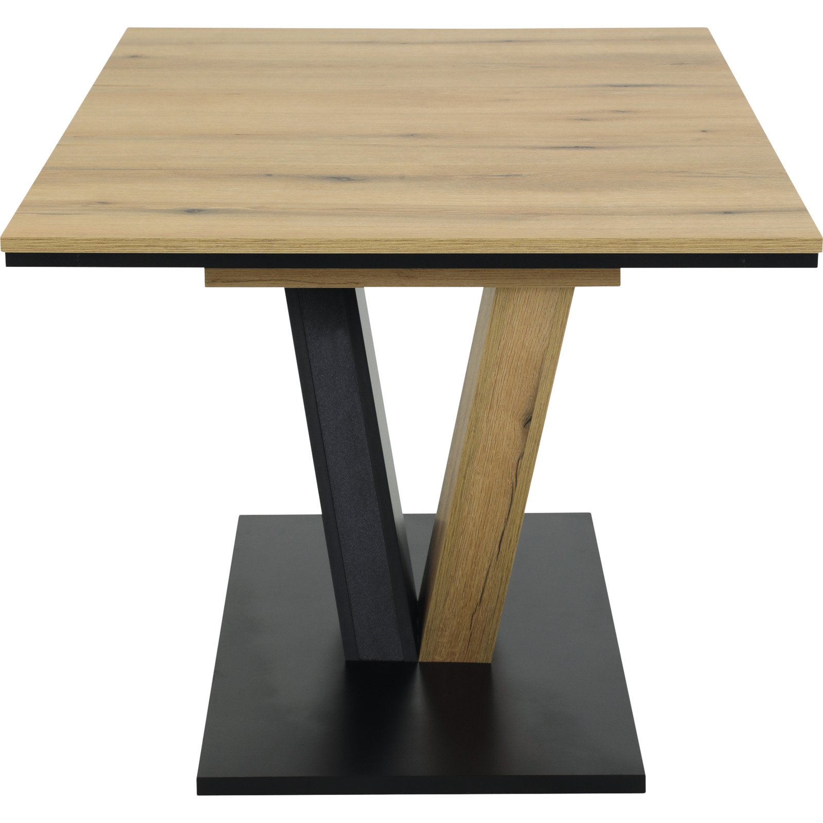 Tisch Lucy Dekor Eiche Evoke schwarz 140/180 x 76 x 90 cm