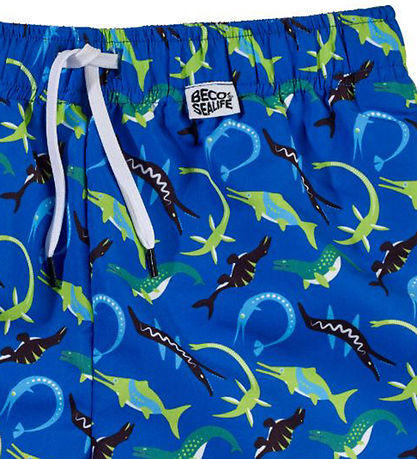 BECO Bådeshorts - Ocean Dinos - Blå