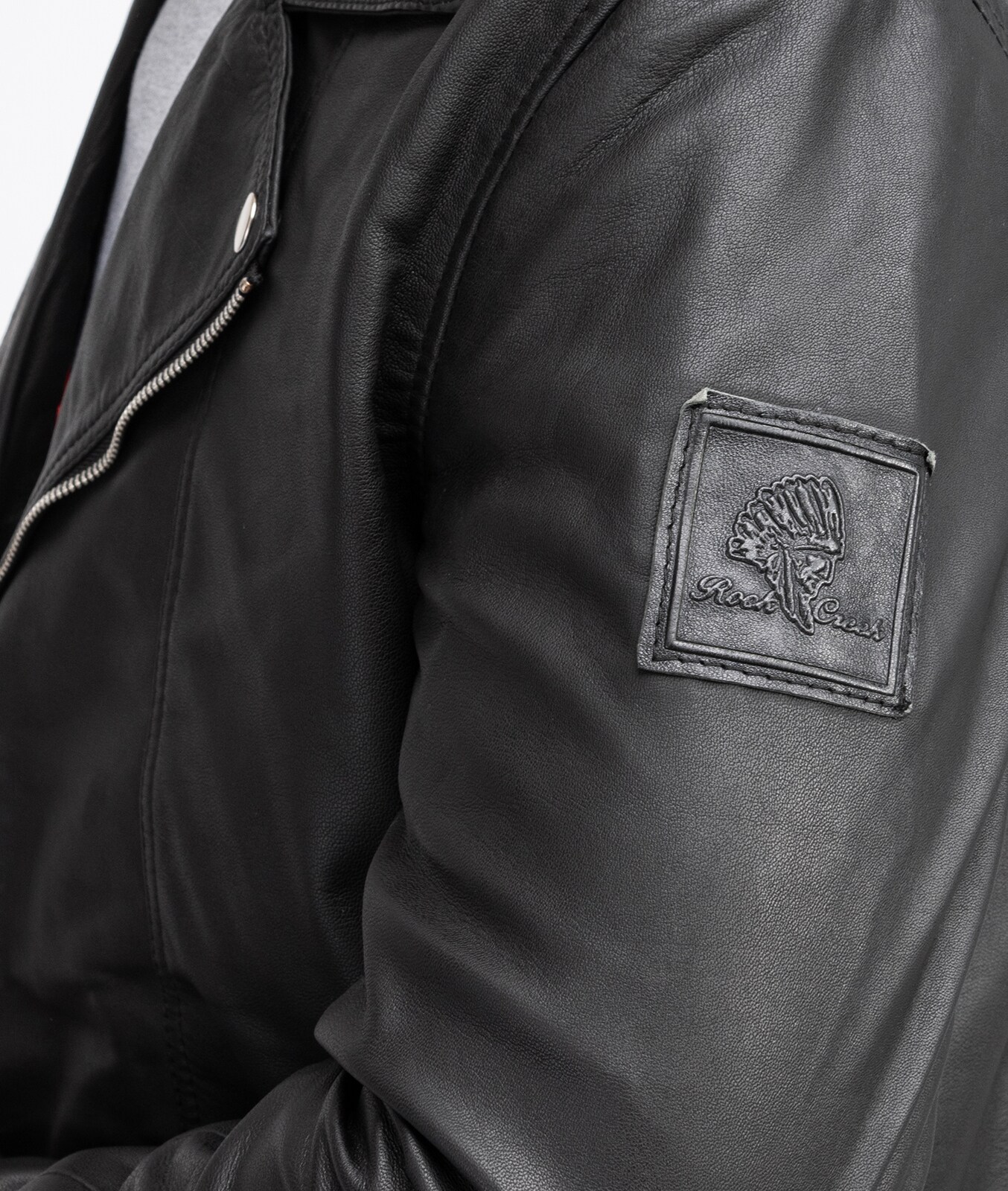 Rock Creek Lederjacke Regular Fit