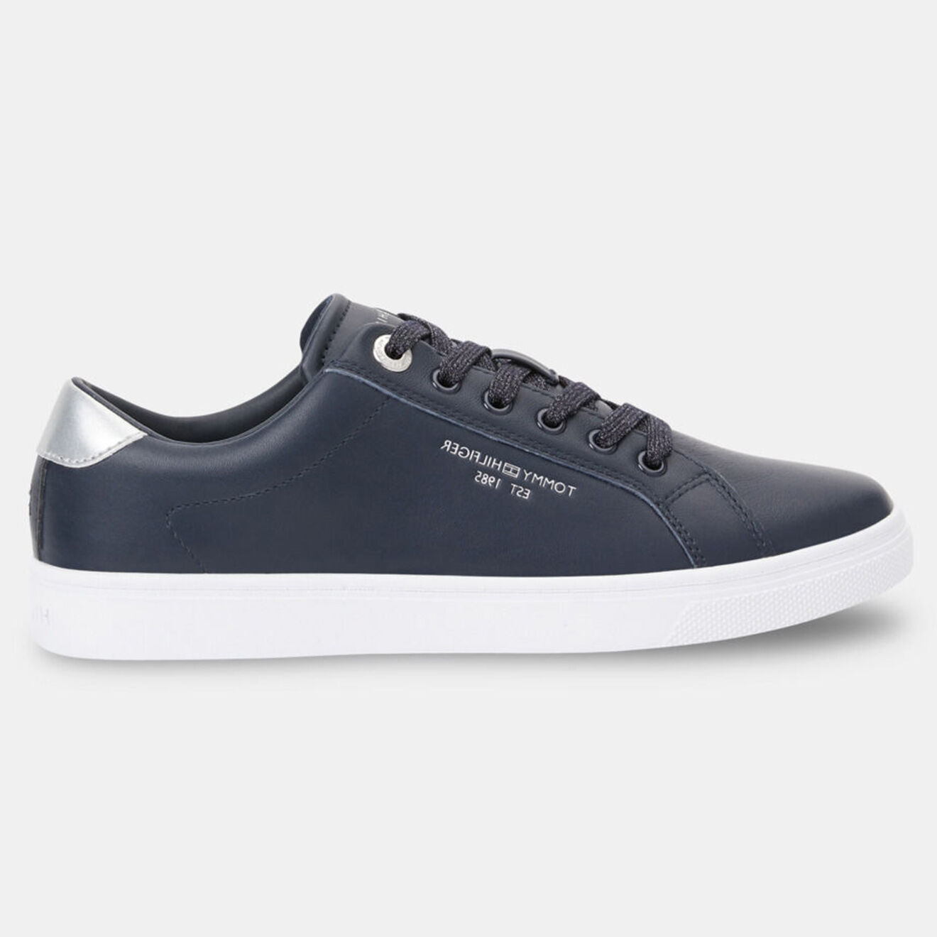Tommy Hilfiger Baskets en Cuir Lurex bleu marine