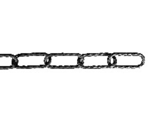 Decoratieve ketting Pösamo Ø 3,4 mm, thermisch verzinkt staal, gedraaid, rechte vorm, verkocht per meter