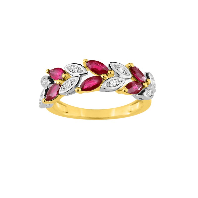Bague femme - Rubis - Or 18 Carats