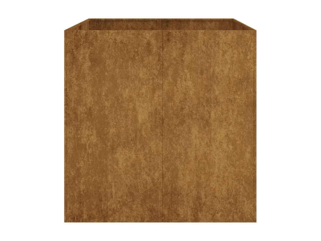 Jardinière 80x80x80 cm acier corten