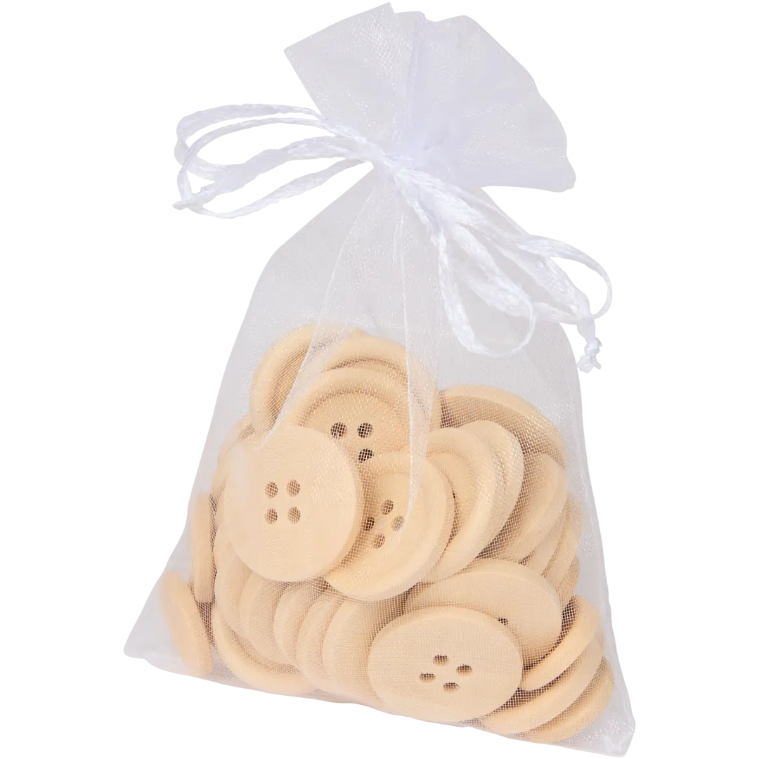 Pinces ou boutons en bois Hobby Flora